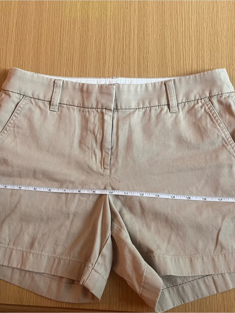 J.Crew Khaki Women’s Chino Shorts Size 4 Cotton Preppy Classic Fit